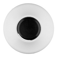 Кнопка для звонка Hegel проводного черно-белая круглая