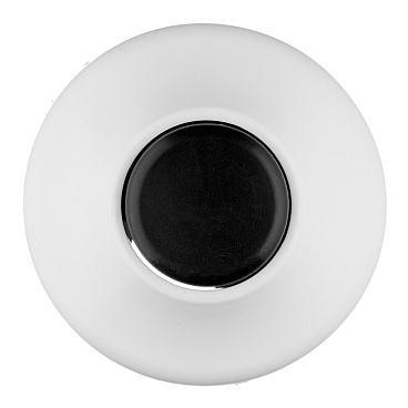 Кнопка для звонка Hegel проводного черно-белая круглая