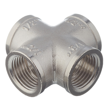 Крестовина Valtec 1/2 ВР(г) х 1/2 ВР(г) х 1/2 ВР(г) х 1/2 ВР(г) латунная (VTr.760.N.0004)