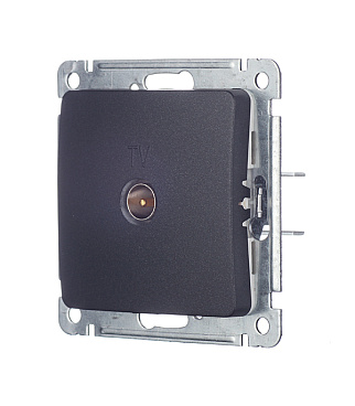 Розетка телевизионная Hegel Master встраиваемая черная (РСТВ-401-08)