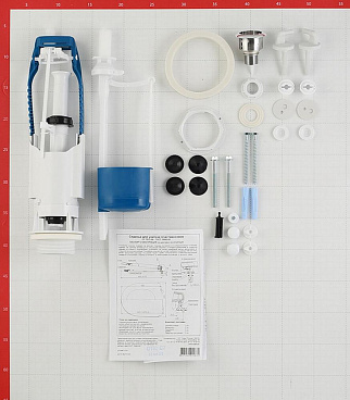 Унитаз-компакт Gesso Home de luxe W102 с косым выпуском с сиденьем пластик белый (9 012 357)