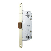 Замок врезной Fuaro PLASTP96WC-50 SG для межкомнатной двери под фиксатор матовое золото