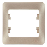 Рамка Systeme Electric Glossa oдноместная титан (GSL000401)