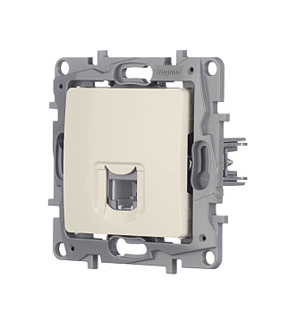 Розетка телефонная Legrand Etika встраиваемая слоновая кость RJ11 (672340)