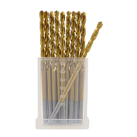 Набор сверл по металлу спиральных Hilberg Cobalt 5% Top 2,5х57 мм кобальтовое (10 шт.) (CO025-10)