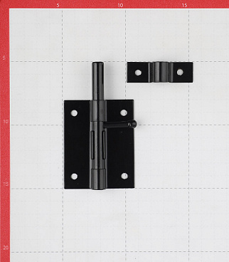 Шпингалет Gah Alberts 100 мм черный