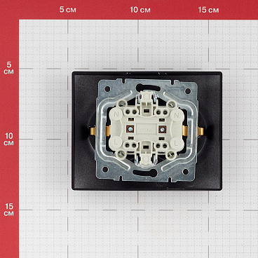 Розетка Lezard Karina встраиваемая черный бархат (707-4200-127B)
