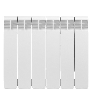 Радиатор алюминиевый Rifar Alum 350 мм 6 секций 1" боковое подключение белый