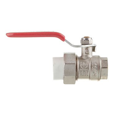 Кран шаровой латунный Valtec 20 мм х 1/2 ВР(г) для полипропиленовых труб с полусгоном (VTp.742.0.02004)