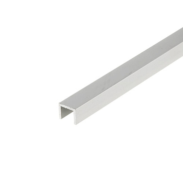 Профиль алюминиевый U-образный 10х12х10х1,5х1000 мм анодированный