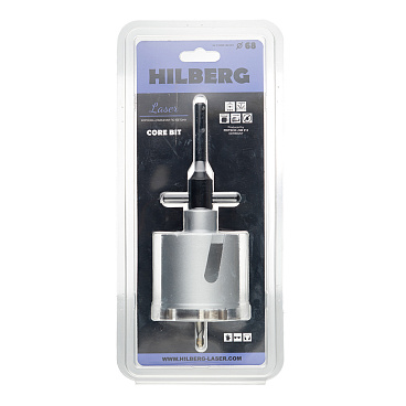 Коронка алмазная Hilberg (HM201) по бетону d68 мм с переходником