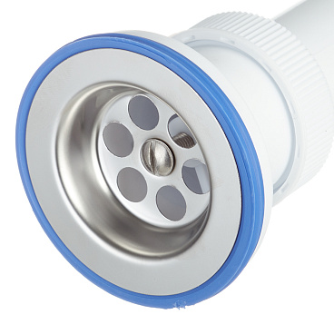 Сифон для раковины и мойки Wirquin Virplast 1 1/2х40 мм с выпуском d63 мм с соединением 40/50 мм (30986780)