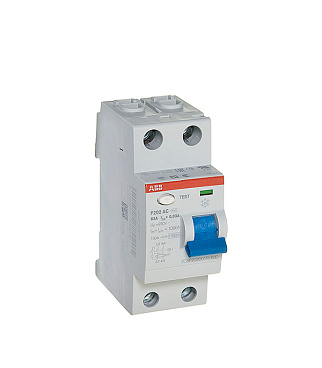 УЗО ABB S F202 63А 1P+N тип AC 30 мА 10 кА (2CSF202001R1630)