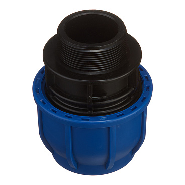 Муфта ПНД Tebo компрессионная переходная 63х2 НР(ш)