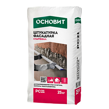 Штукатурка цементная Основит Стартвэлл РС211 М 25 кг