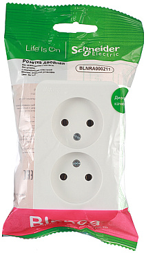 Розетка Systeme Electric Blanca накладная белая (BLNRA000211)