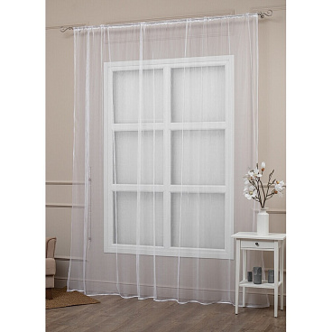 Тюль сетчатая ткань белый 300х270 см Amore Mio (33519)