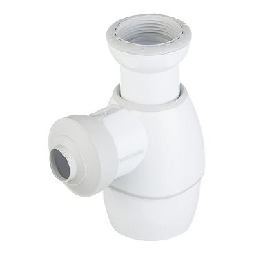 Сифон для раковины Wirquin Pro 1 1/4-1 1/2х32 мм без выпуска с соединением 32/40 мм (30987063)