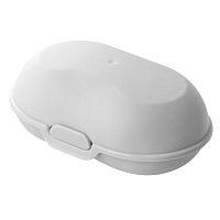 Мыльница для ванной Martika Аттенто закрытая пластик серая (С320СЕР)