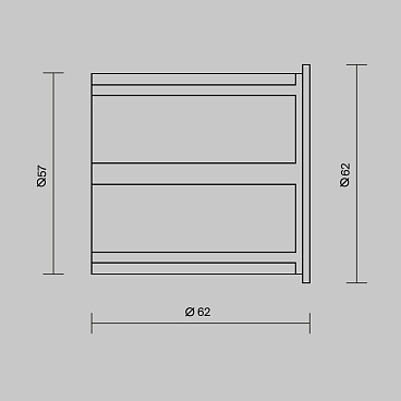 Встраиваемый светильник Outdoor O037-L3B3K