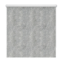 Рулонная штора блэкаут 100х160 см Decofest Марбл мини серая