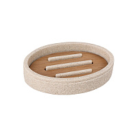 Мыльница для ванной Zenfort Дюна настольная полирезин бежевая (106556)