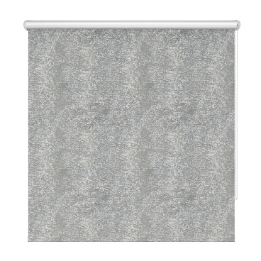 Рулонная штора блэкаут 100х160 см Decofest Марбл мини серая