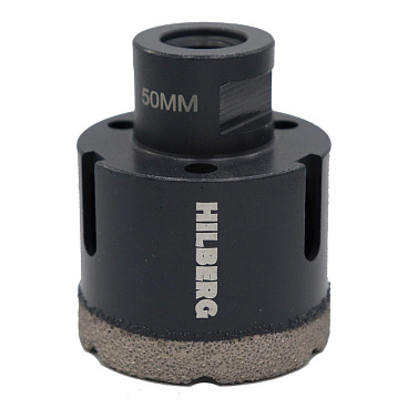 Коронка алмазная Hilberg Super Hard (HH650) по керамограниту 50 мм