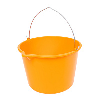 Ведро строительное пластиковое Заря ударопрочное и морозостойкое 20 л