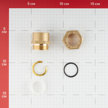 Муфта Stahlmann IWS EasyFix 15 мм х 1/2 НР(ш) для гофрированных труб