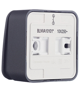 Выключатель Systeme Electric Blanca одноклавишный накладной антрацит (BLNVA101016)