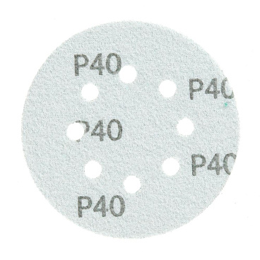 Диск шлифовальный КМ Green Film d125 мм P40 на липучку пленочная основа (5 шт.)