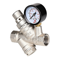 Редуктор давления Valtec с фильтром 1/2 ВР(г) поршневой с манометром (VT.082.N.04)