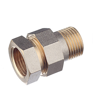 Американка прямая 1/2 ВР(г) х 1/2 НР(ш) латунная