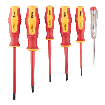 Набор диэлектрического инструмента 1000 В КВТ НИИ-01 (59380)