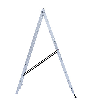 Лестница алюминиевая трансформер двухсекционная 10 ступеней Новая высота бытовая