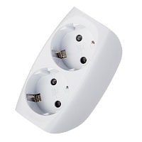 Разветвитель 2 розетки Эра 16 А 220 В 3,5 кВт белый (C0045528)