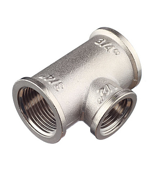 Тройник переходной Valtec 3/4 ВР(г) х 1/2 ВР(г) х 3/4 ВР(г) латунный (VTr.750.N.0504)