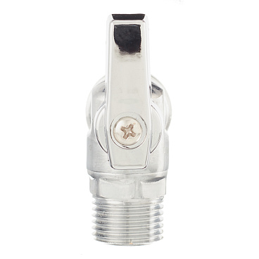 Кран шаровой латунный Valtec 3/4 НР(ш) х 1/2 НР(ш) к бытовой технике мини угловой (VT.392.N.05)