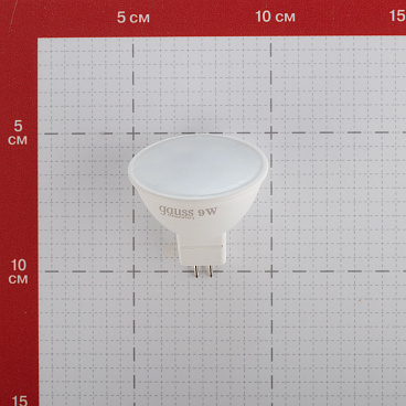 Лампа светодиодная Gauss GU5.3 6500К 9 Вт 680 Лм 180-240 В рефлектор MR16 матовая