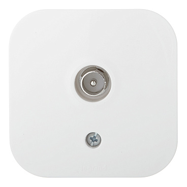 Розетка телевизионная Legrand Quteo накладная белая (782215)