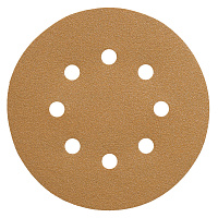 Диск шлифовальный Sunmight Gold d125 мм P120 на липучку бумажная основа (5 шт.)