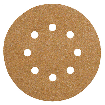 Диск шлифовальный Sunmight Gold d125 мм P120 на липучку бумажная основа (5 шт.)