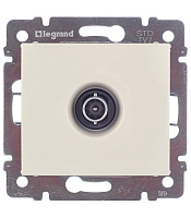 Розетка телевизионная Legrand Valena встраиваемая слоновая кость (695617)