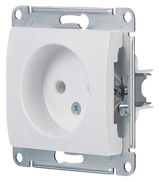 Розетка Systeme Electric Glossa встраиваемая белая (GSL000141)