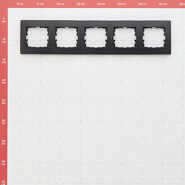 Рамка Lezard Karina пятиместная черный бархат (707-4200-150)