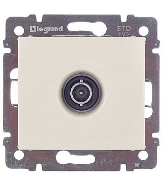 Розетка телевизионная Legrand Valena встраиваемая слоновая кость (695617)