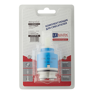 Картридж для смесителя d35 мм SEDAL LM8504P-BL с керамическими пластинами удлиненный