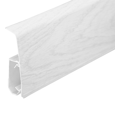 Плинтус ПВХ напольный Winart 72 мм дуб флорида 2200 мм Г-профиль со съемной панелью