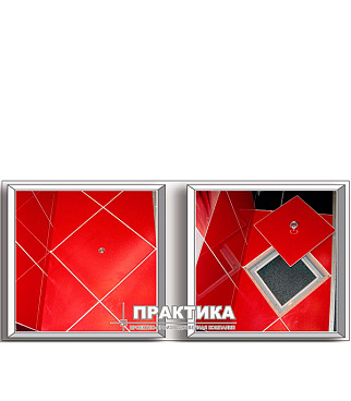 Люк ревизионный под плитку напольный Практика Барьер алюминиевый 200х200 мм скрытый